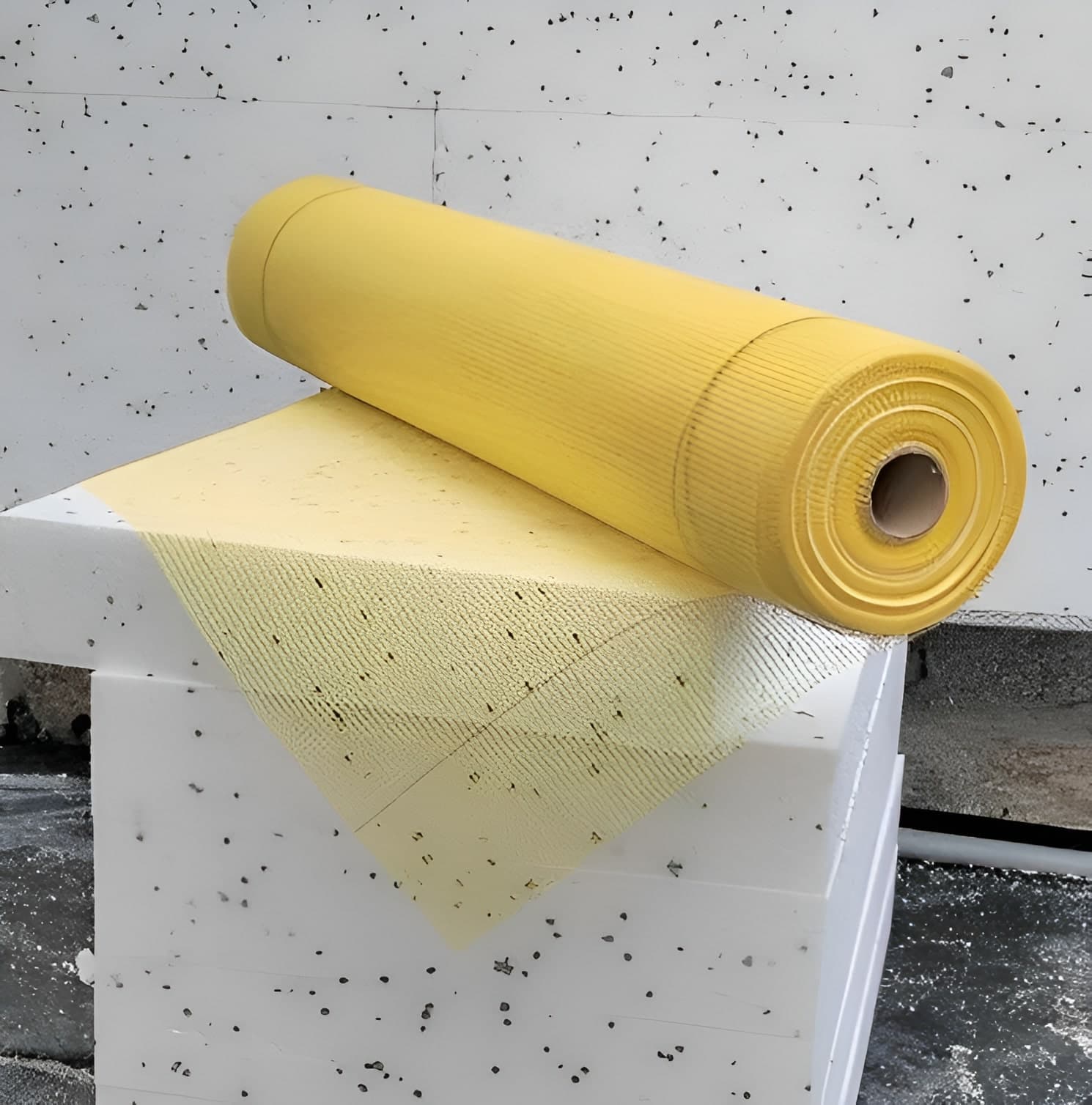 Fiberglass Mesh 4x5mm 150gr/m² - Detailed view of premium fiberglass mesh showing quality construction materials