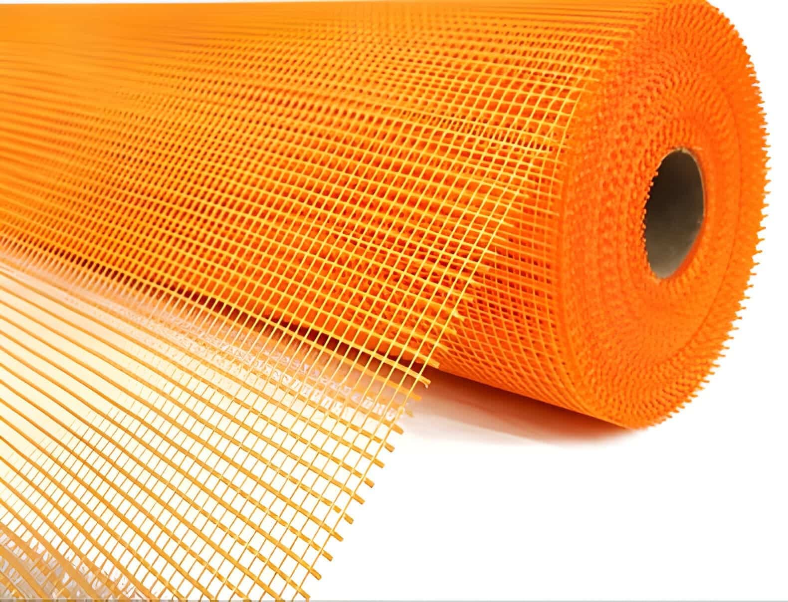Fiberglass Mesh 5x5mm 145gr/m² - Detailed view of premium fiberglass mesh showing quality construction materials